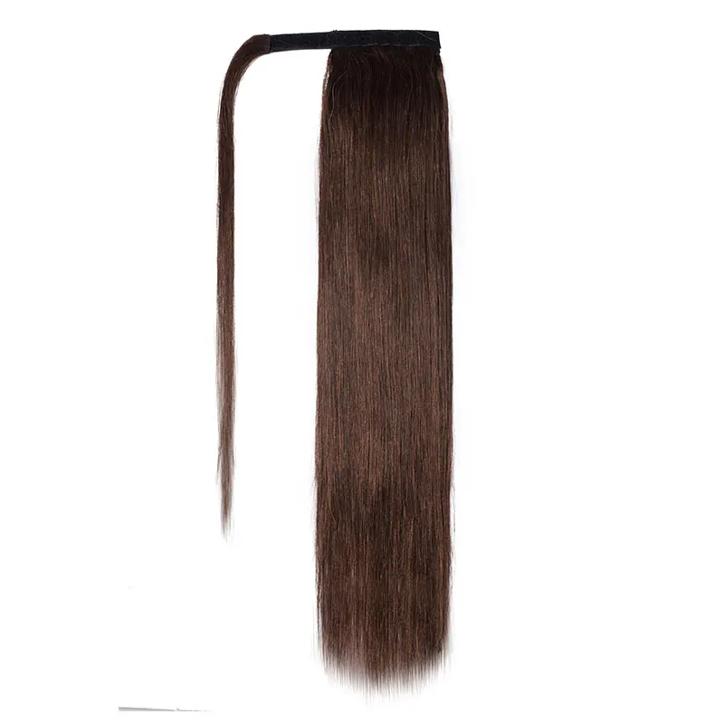 SEGO, 1"-22", 80 г-95 г, магические хвосты для наращивания, человеческие волосы, прямые, не Реми, бразильские, на ремешке, вокруг конского хвоста, для женщин