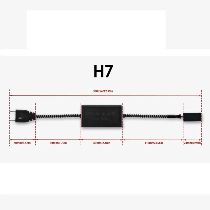 

2pcs H4 H7 Car Load Resistor Error Canceller LED Decoder Canceller Decoder Light