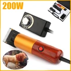 Профессиональный триммер для шерсти домашних животных, 200 Вт, спиральный резак для хот-догов машинка для стрижки кошек, набор для груминга, электробритва машинка для стрижки животных