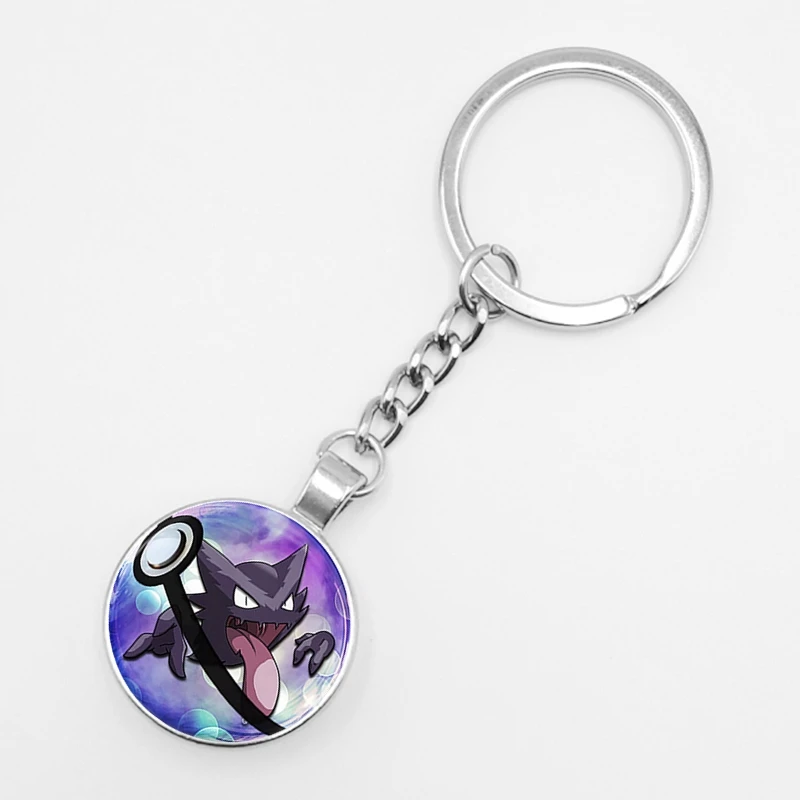 1 Горячее предложение! Распродажа! Ретро мини-сквиртл Eevee Vulpix простой аниме покемон го брелок пикачу стеклянный карманный монстр-брелок подвеска - Цвет: 1