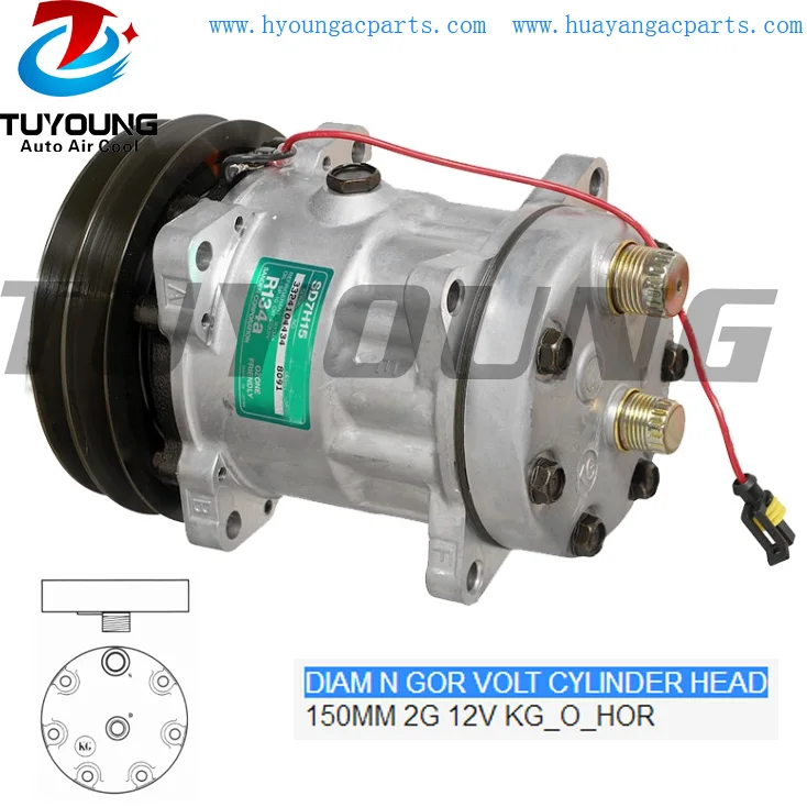 

High quality SD7H15 auto ac compressor for Deutz 04411400 04437338 R134A