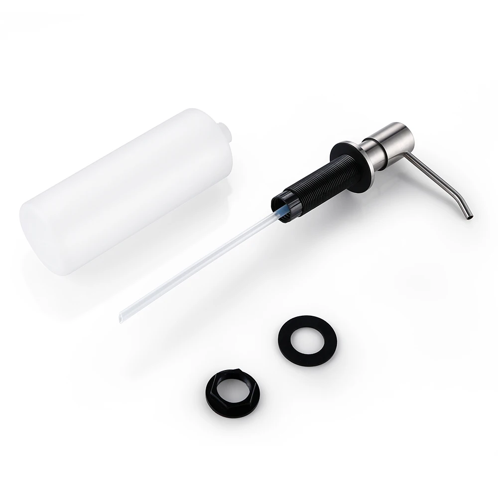 Диспенсер для мыла из нержавеющей стали дозатор с матовым никелем и помпой