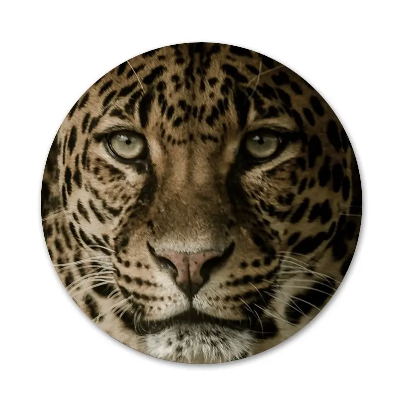 58 мм с леопардом тигром значок брошь заколка аксессуары для одежды рюкзак