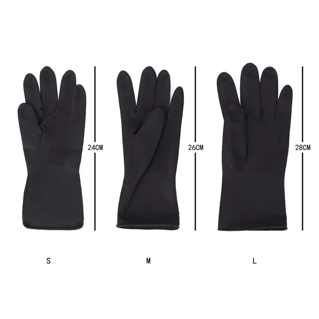 

1pc Nitrile Gloves Black Food Grade Waterproof Allergy Free Non-Disposable Work Safety Gloves Nitrile Gloves Mechanic Synthetic