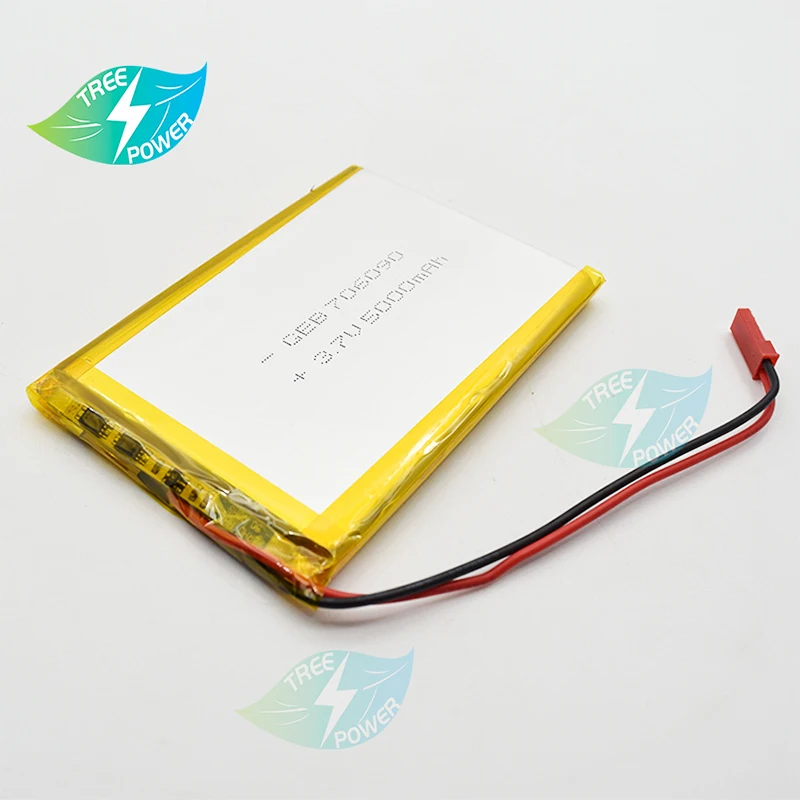 

3.7V 5000mah Li-po Li Ion Rechargeable Battery 706090 Lithium Polymer Cells for Mp3 MP4 MP5 GPS PSP Mobile Bluetooth Speakder