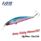 FJORD 90 мм 29 г Тяжелая погружающаяся блесна 0-2,3 м жесткая приманка Профессиональный Джеркбейт для морской воды с высококачественными крючками рыболовная приманка
