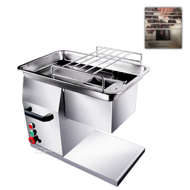 

220 vкоммерческий Настольный слайсер для мяса из нержавеющей стали/многофункциональный Электрический автоматический измельчитель/коммерче...