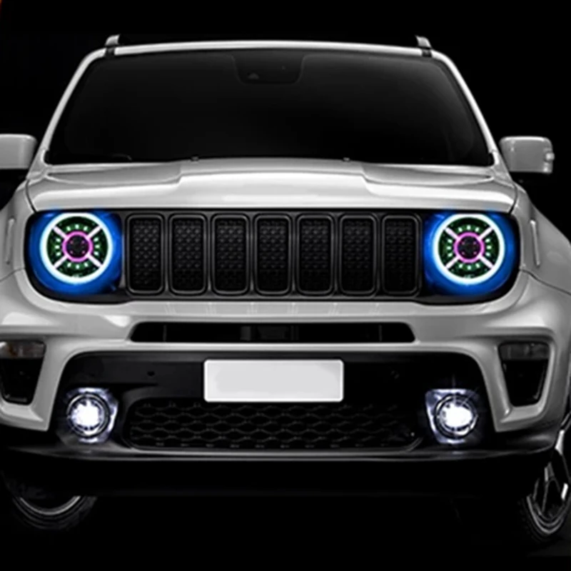 2 шт. RGB лампа в сборе для Jeep Renegade 2016-2020 гг. светодиодная линза с высоким