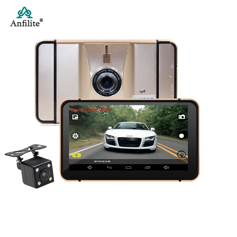 Anfilite Android Car DVR with Parking Monitor FHD 1080P RearView Mirror Dash Cam Camera Video Recorder Dashcam Gps navigation |