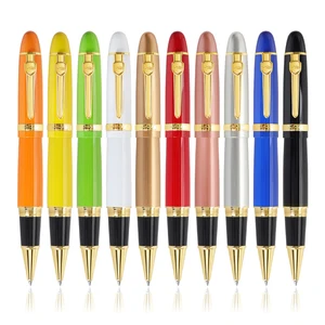 Jinhao 159 шариковая ручка из тяжелого металла высокого качества Роскошная золотая Серебряная отделка 0,7 мм Nib школьные офисные принадлежности Canetas De Luxo