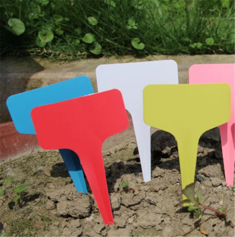 5 шт./пакет Т образные водонепроницаемые метки для садовых растений|Маркеры