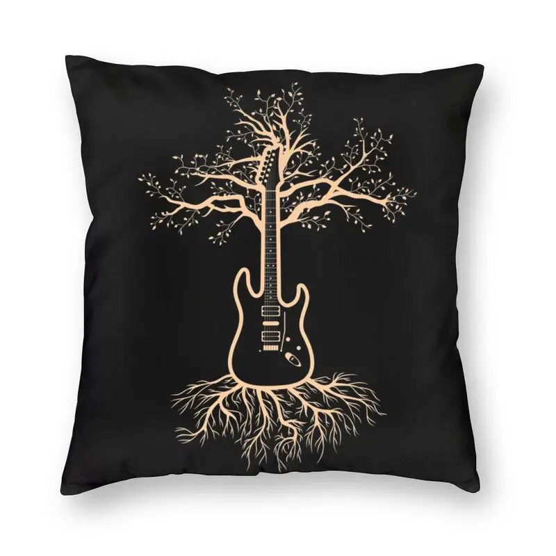 Роскошный чехол-наволочка с изображением гитары дерева жизни домашний декор
