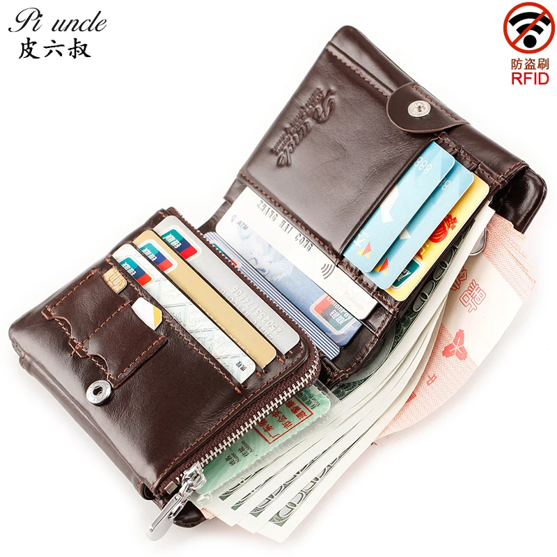 Короткий кошелек из натуральной кожи для мужчин дорожная Обложка паспорта