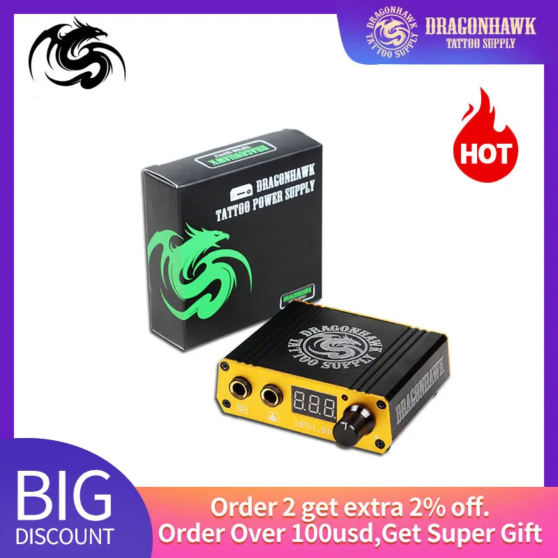 Блок питания для тату машинок профессиональный цифровой двойной ЖК дисплей|tattoo
