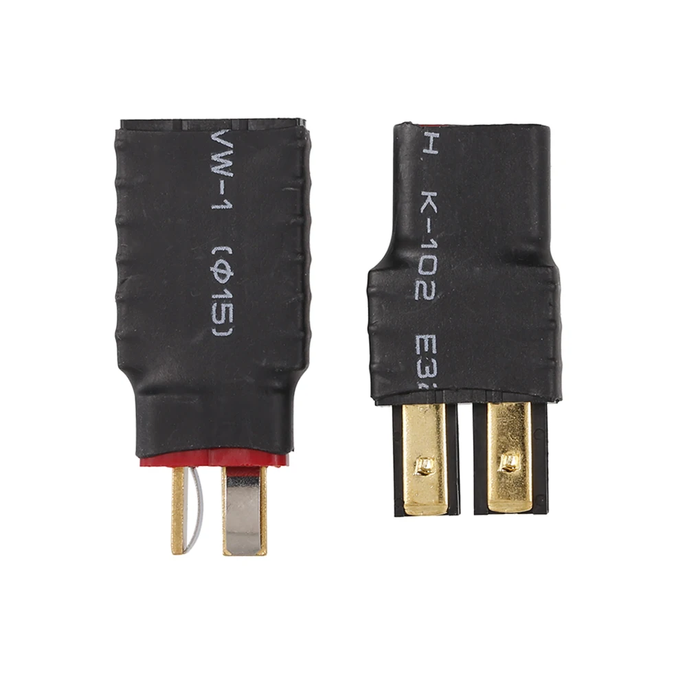 

2 Pairs NO Wires Plug Female to T-Plug Male and Male to T-Plug Female Connector Adapter for RC Car