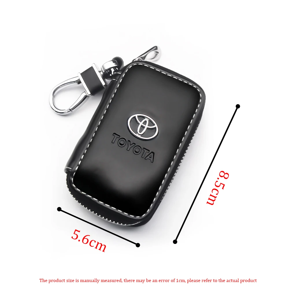 Кожаный кошелек для автомобильных ключей органайзер на молнии модный мужской