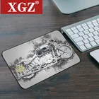 XGZ мотоцикл Мышь Pad мягкая резиновая нескользящая прямоугольная записная книжка компьютер 22x18 см Gamer Таблица Маус S с серебряным покрытием небольшой Мышь Pad