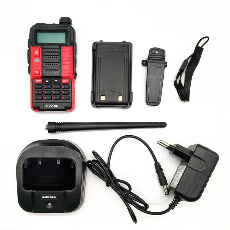

Baofeng UV-10R With Long Battery 5800mah Portable Dual Band Walkie Talkie 10 Watts CB Ham Radio 15km Range