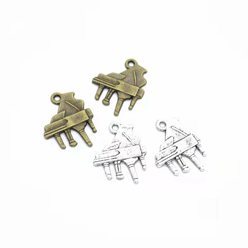 

15pcs/lot 20x16mm Antique Silver Alloy Piano Charms Pendant Fit For Jewelry Making