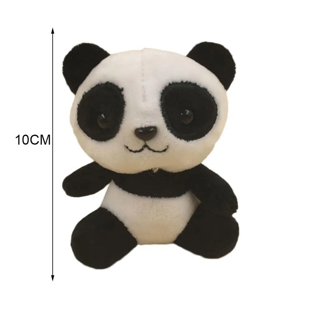

4Colors Panda plush Doll Toy 12CM Approx Keychain Accessories Doll Charm Small Pendant Q8O2