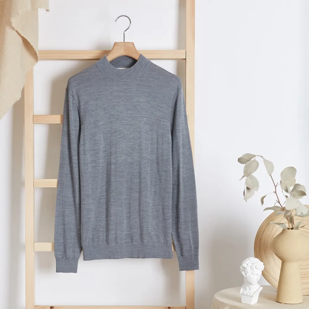 Metersbonwe кашемировый брендовый шерстяной свитер для мужчин осенний с полувысоким