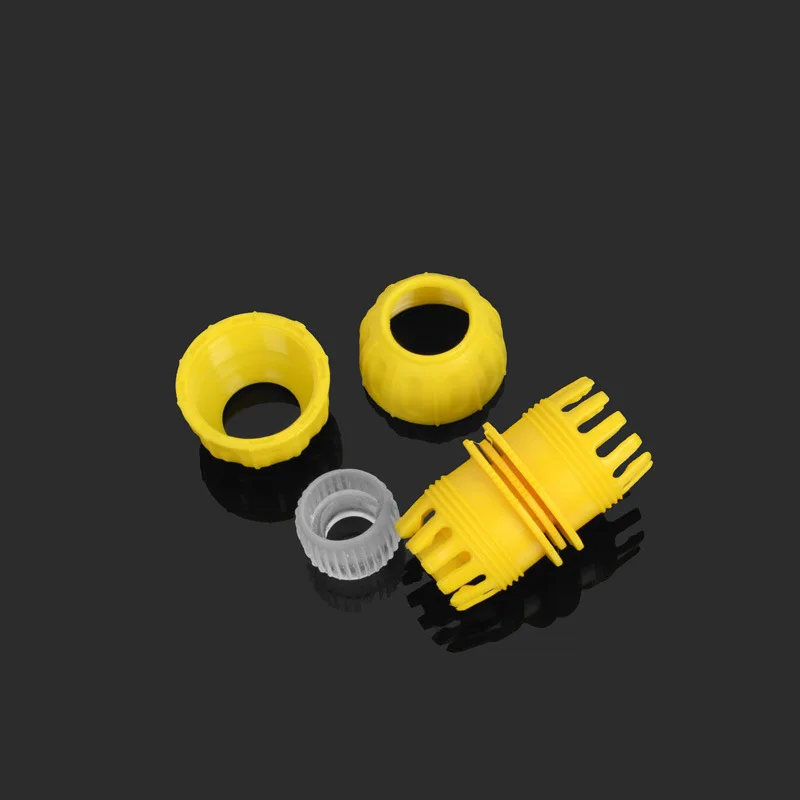 

Multipurpose faucet water pipe connector plastic oval yellow joint