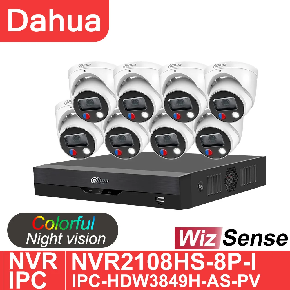 

IP-камера Dahua, 8 Мп, 4K, сетевой видеорегистратор