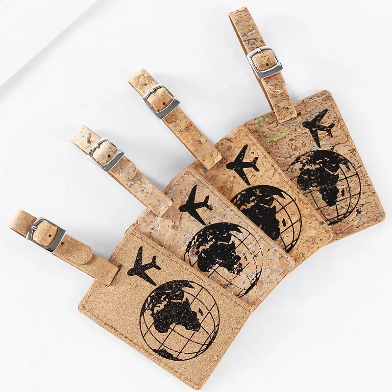 Креативный авиационный земной узор багажная бирка этикетка кожаный силиконовый