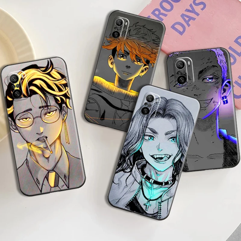 

Phone Case For Xiaomi Redmi 9 9i 9AT 9T 9A 9C 9T 9S POCO F3 GT X3 Pro GT M3 X3 NFC TPU Japan Anime Tokyo Revengers Black Cover