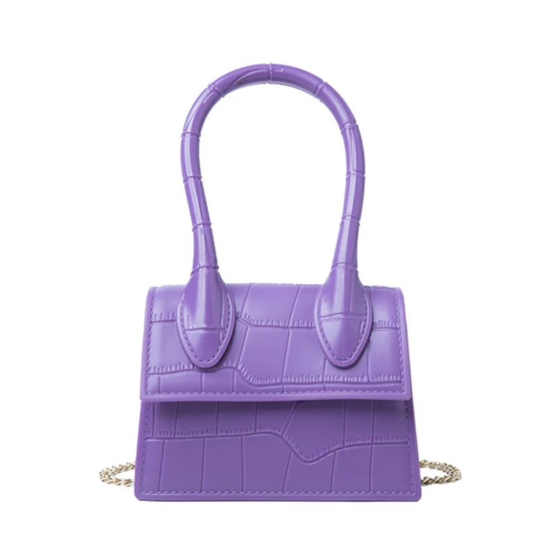 

Women Mini Small Square Bag 2021 Fashion New Quality PU Leather Women's Handbags Crocodile Pattern Chain Shoulder Messenger Bags