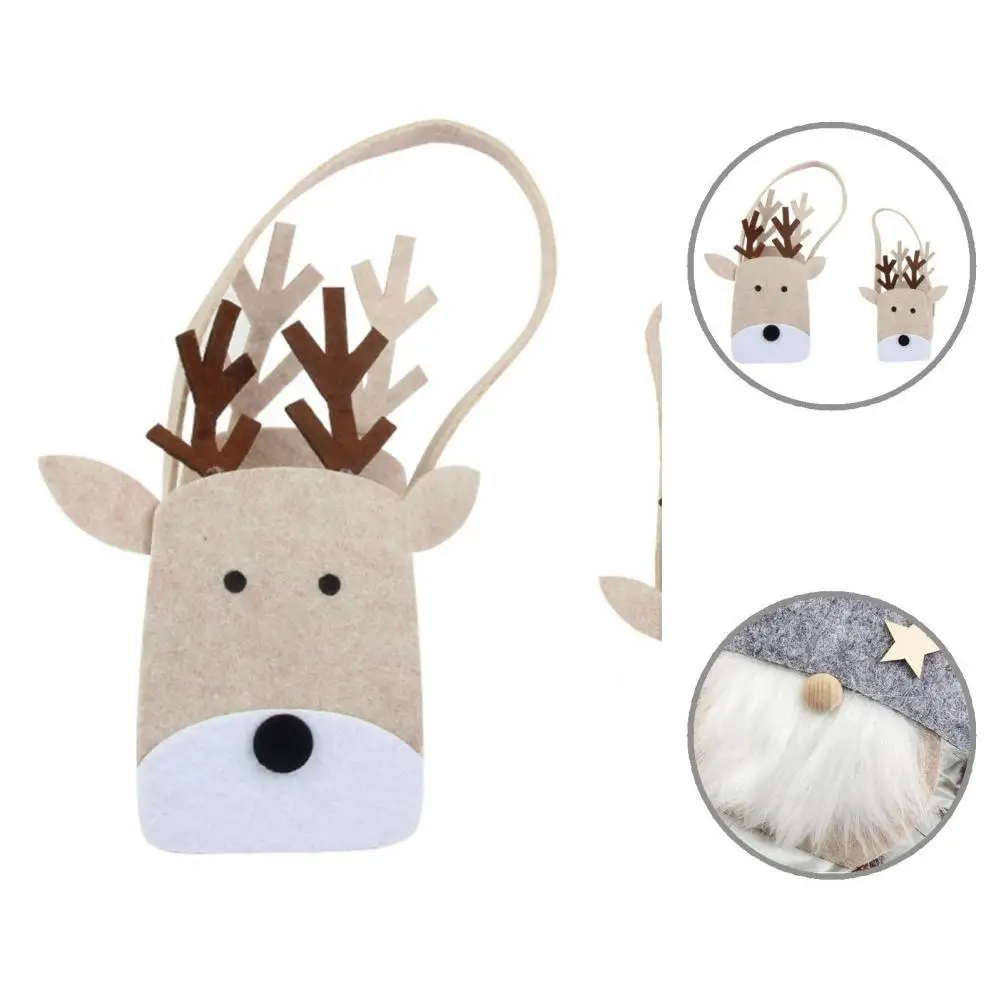 

Wear-resistant Portable Xmas Candy Bags Merry Christmas Decoration for Garden