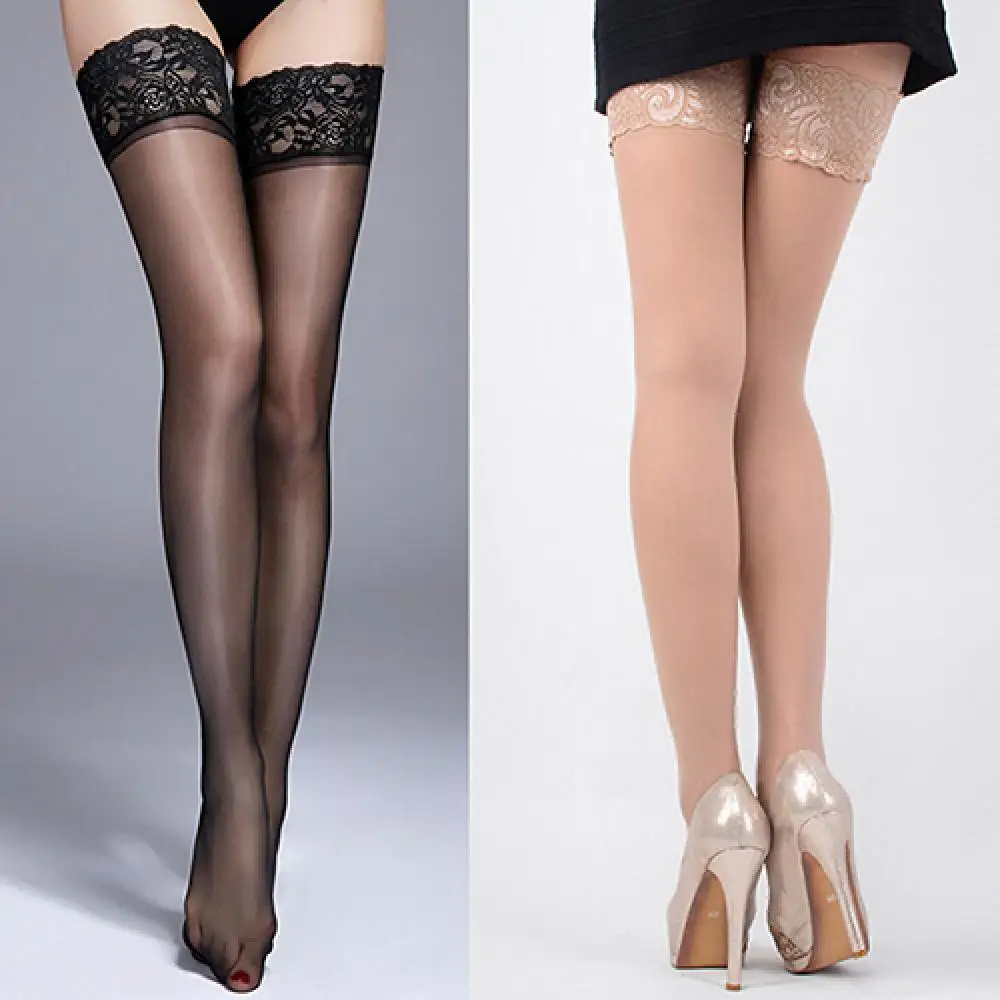 

2021 New Sexy Stockings Women Linge rie Lace Stocking Transparent Stockings Sexy Long Tube High Stocking Over Knee Silk Stocking