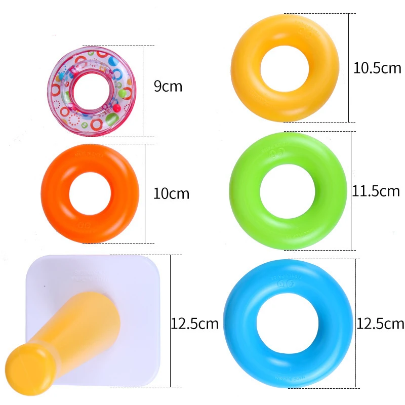

Baby 6 12 Months Rainbow Stacking Rings Early Development for Baby Toddlers Brinquedos Para Bebe Baby Boy