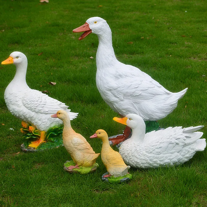 

resin similation duck model Figurines Rockery Fountain landscape outdoor ornament gardening sculpture garden decoration a0138