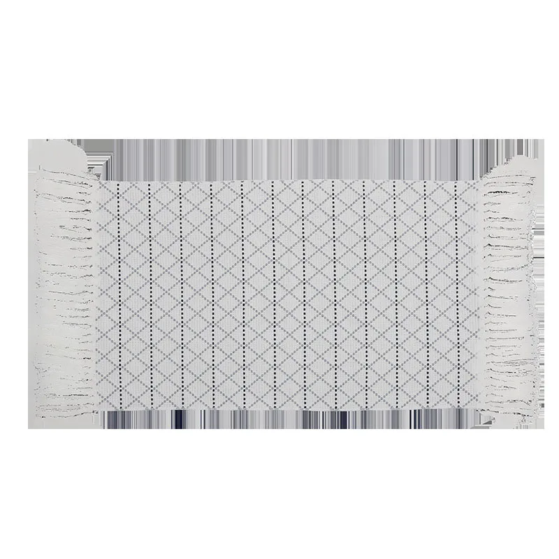 

Carpet Mats Printed Tassel Bay Window Cushion Door Floor Mat Bedside Mats Decorative Carpet Small Rug Solid Color Floor Mat
