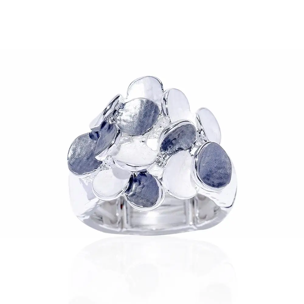 Женское кольцо Cring Coco модного серебристого цвета с геометрическим рисунком