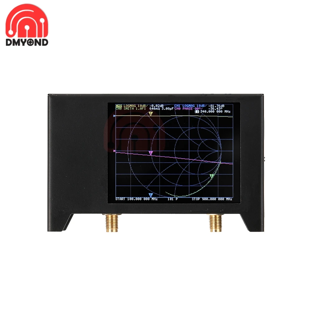 Векторный анализатор сети NanoVNA V2 с дисплеем 2 8 дюйма VHF UHF UV SAA-2N г антенный со