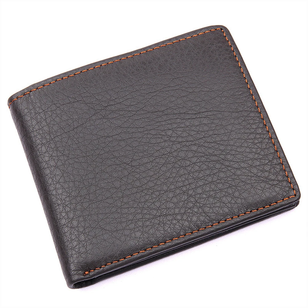

Bisi Goro Restore Ancient Ways Men's Genuine Leather Wallet Bank Credit Card Holder Fits For 6 Cards & Coin Pocket