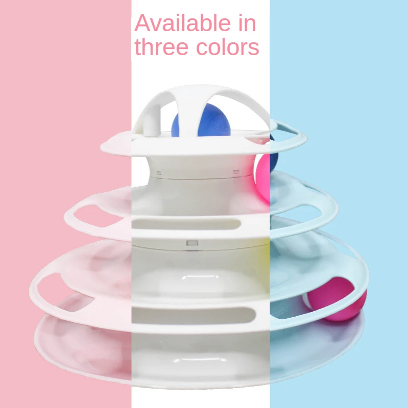 

Cat toy cat tower pet products interactive game board toys four layer turntable