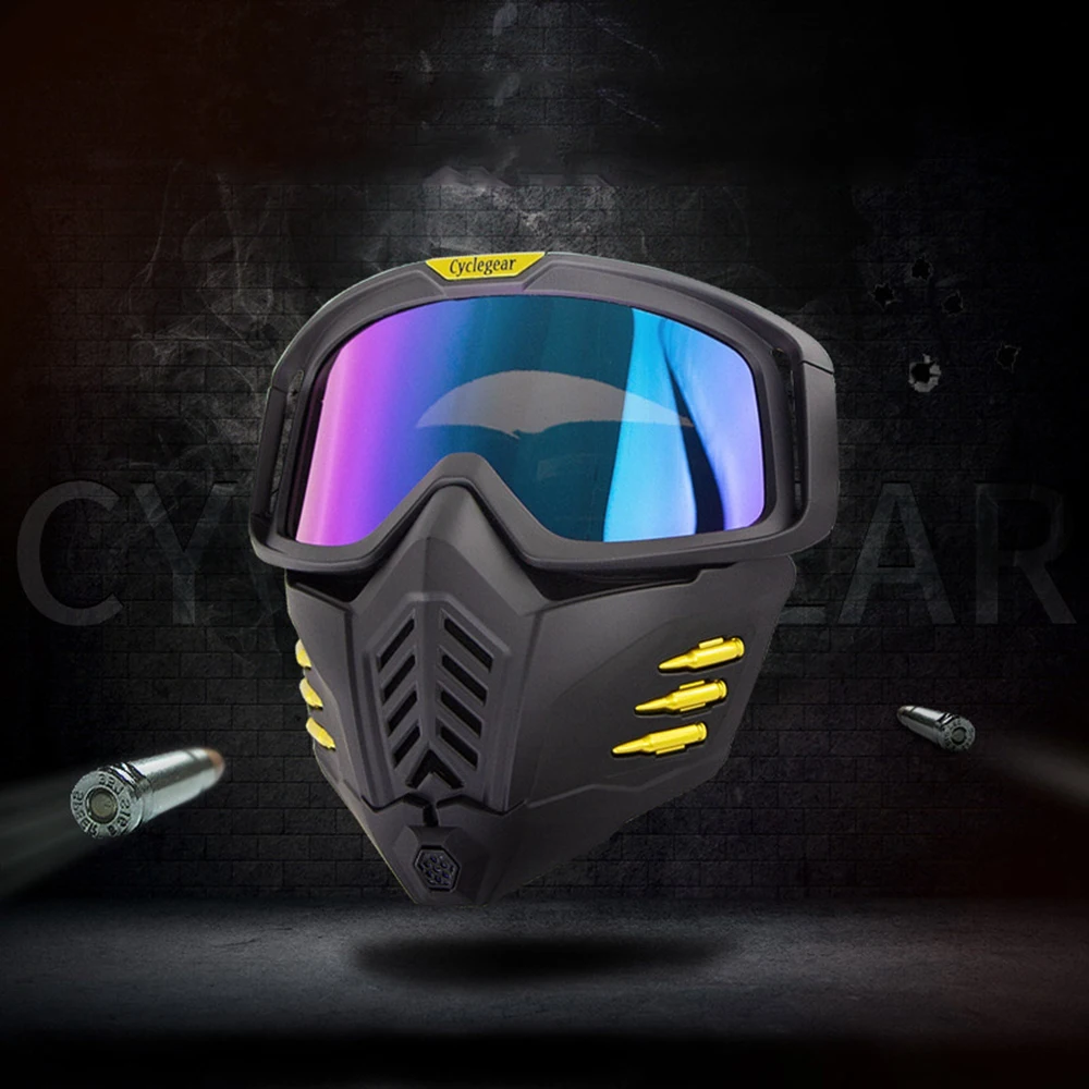 

Очки мотоциклетные для активного отдыха, спортивные гоночные очки для внедорожного лыжного спорта, езды на мотоцикле, с защитой от ветра и л...