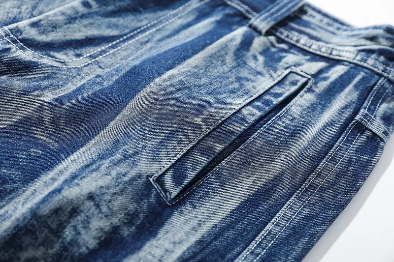 EWQ/новые модные мужские брюки 2020 Tide Tie-dyed Printting свободные широкие для мужчин High Street
