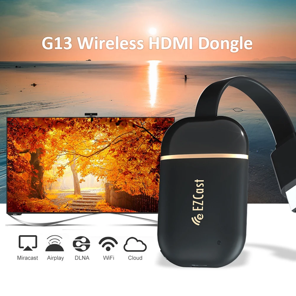 Wi Fi Дисплей ключ 4K Беспроводной HDMI 5G Экран зеркального отображения адаптер для
