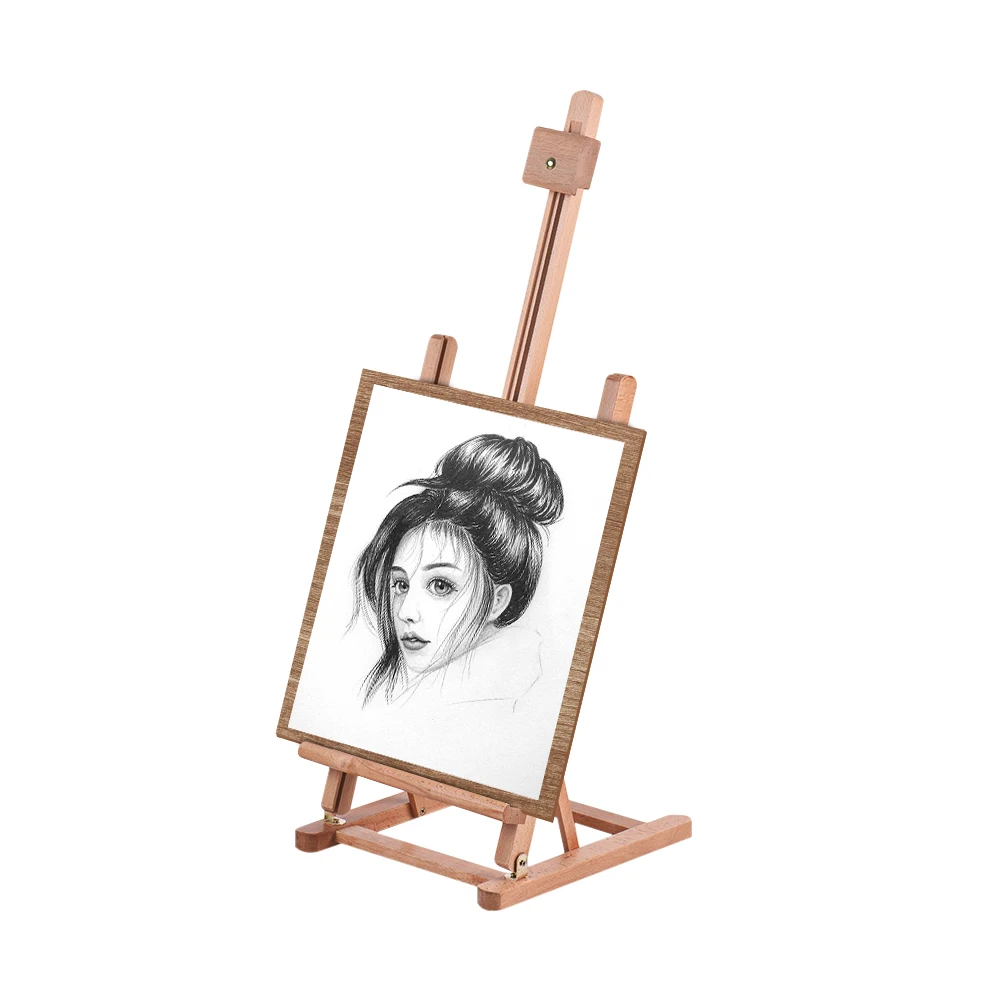Регулируемый Настольный h образный деревянный мольберт собранные