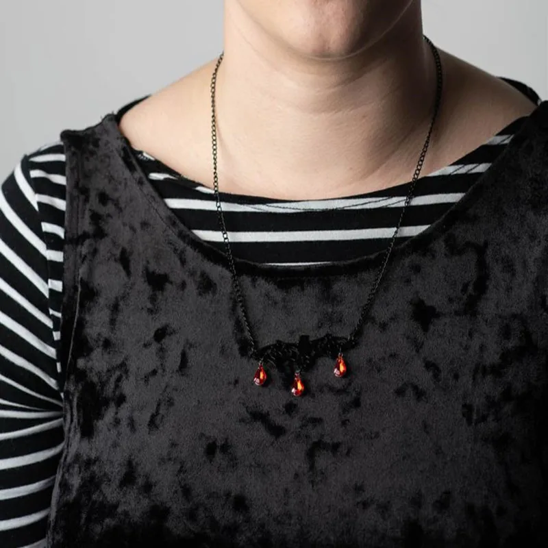 

Vampire Bat Necklace-Black Bat Gothic Pendant, Gothic Necklace, Gothic Gift