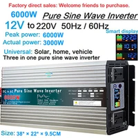 inverter 12v 220v pure sine wave inverter 12v24v to 110v 4000w 5000w 6000w solar inversor converter transformer power supply