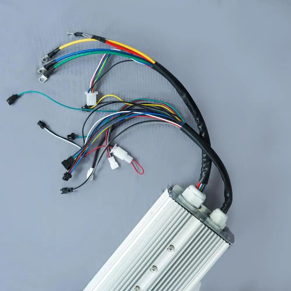 

E bike Scooter Accessories Motor Parts Sine Wave Controller Driver 48v 1500w 50A BLDC Hub Motor Controller with LCD Display