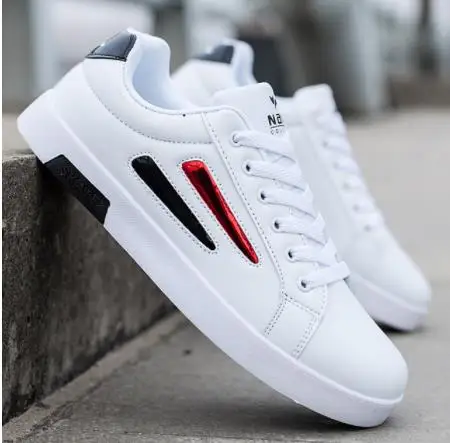 2019 очень хорошее качество весенние белые туфли мужская повседневная обувь