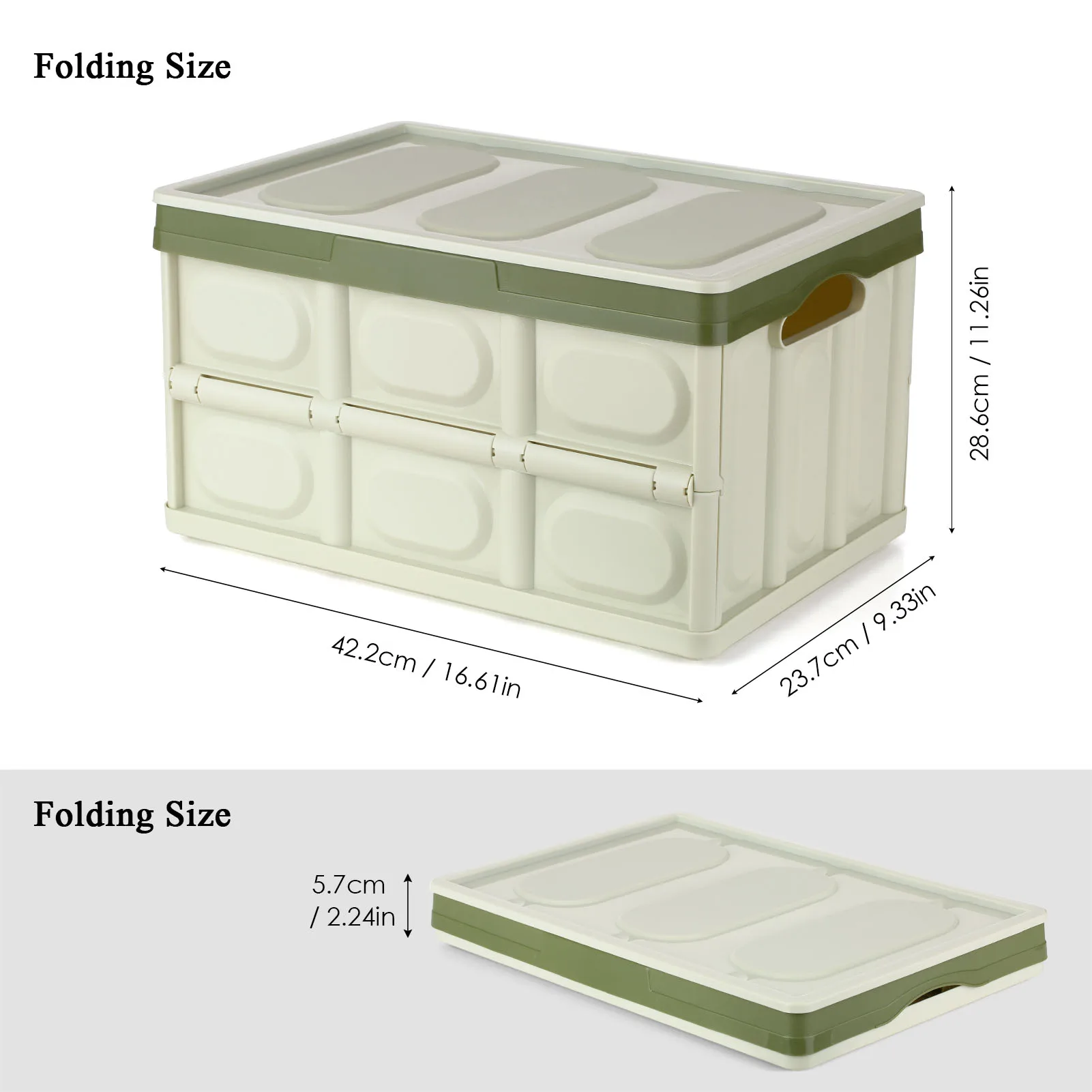 

Складной ящик для хранения объемом 50 л, складной ящик с содержанием, Штабелируемый ящик для хранения, складная пластиковая коробка, корзина ...