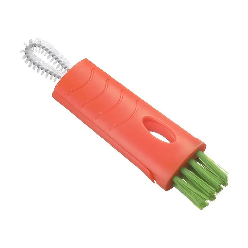 

3 In 1 Bottle Cap Brush Milk Bottle Brush Cup Cover Cleaning Brush Multifunctional Lunch Box Groove Cleaning Brush