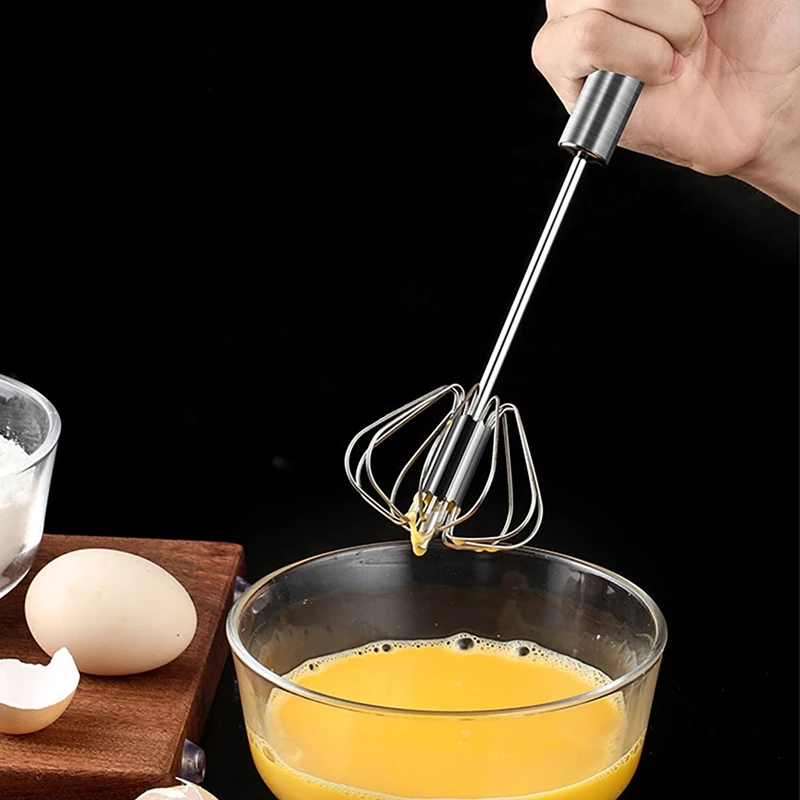 

Semi-automatic Egg Beater Handheld Manual Egg Mixer Stainless Steel Egg Whisk Kitchen Aid Baking Accessories Egg Stirrer Tools